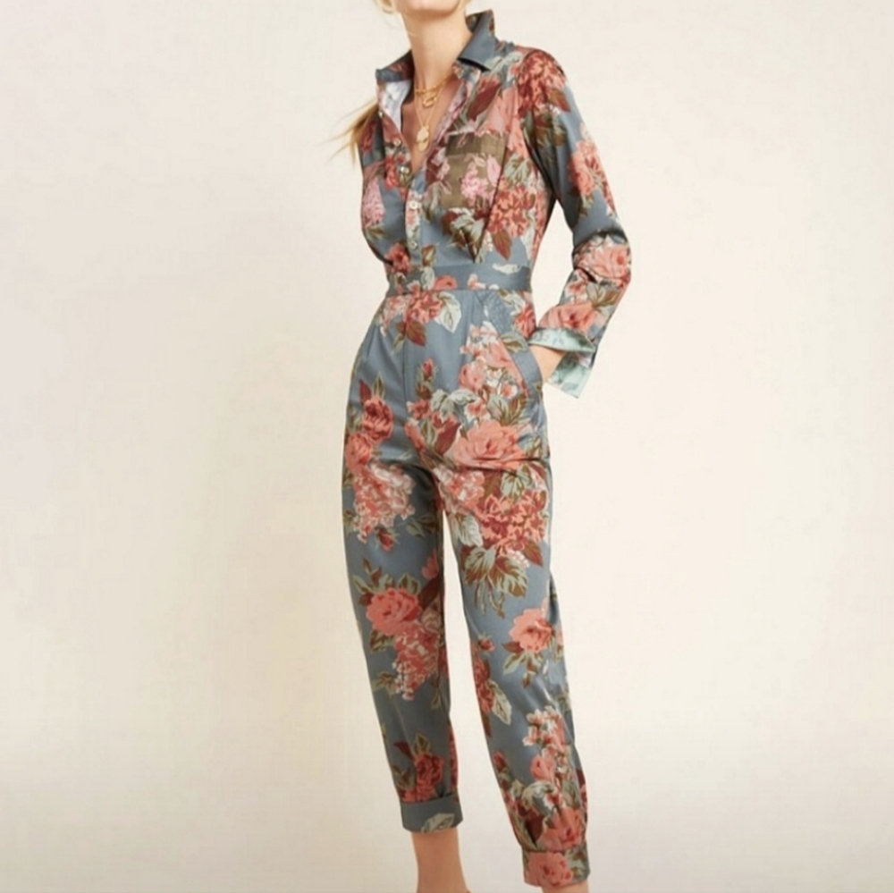 Rare Anthropologie Fiona Utility Jumpsuit